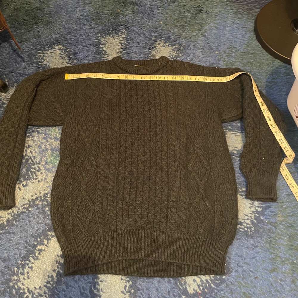 vintage aran crafts wool sweater